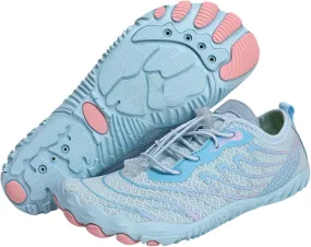 Water Shoes for Women Men, Unisex Quick Dry Aqua Shoes for Beach Pool Swim Swimming, Hike Barefoot Grounded Footwear, Non Slip Wide Toe Box Sneakers for Hiking Walking Workout Running Trekking