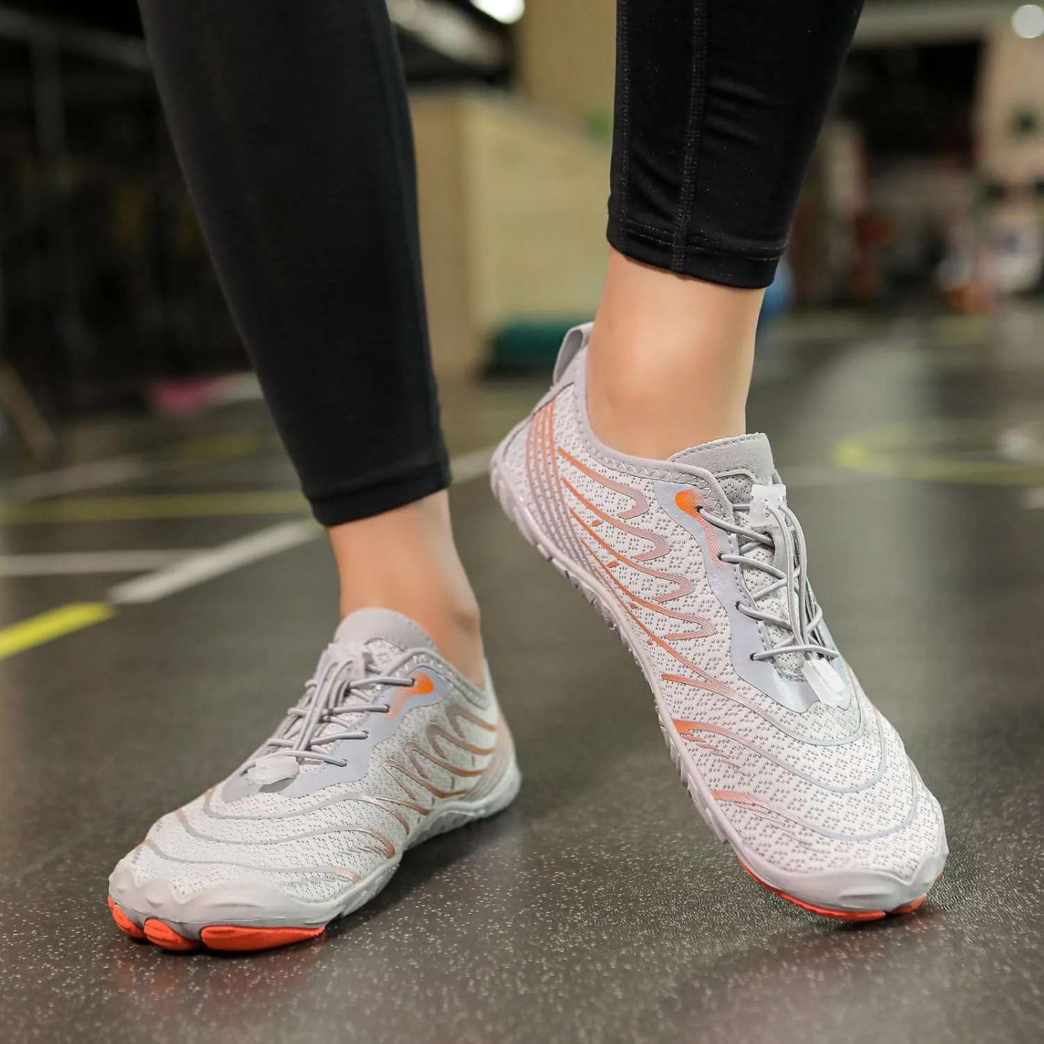 Water Shoes for Women Men, Unisex Quick Dry Aqua Shoes for Beach Pool Swim Swimming, Hike Barefoot Grounded Footwear, Non Slip Wide Toe Box Sneakers for Hiking Walking Workout Running Trekking