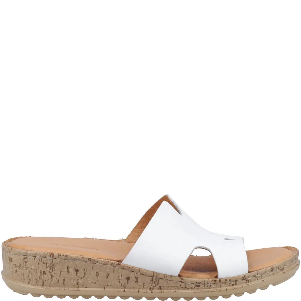 White Eloise Mule Sandals