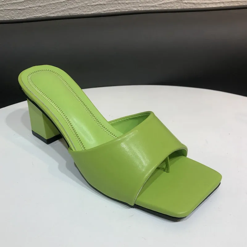 Women Elegant Slipper Sandals Slip-On