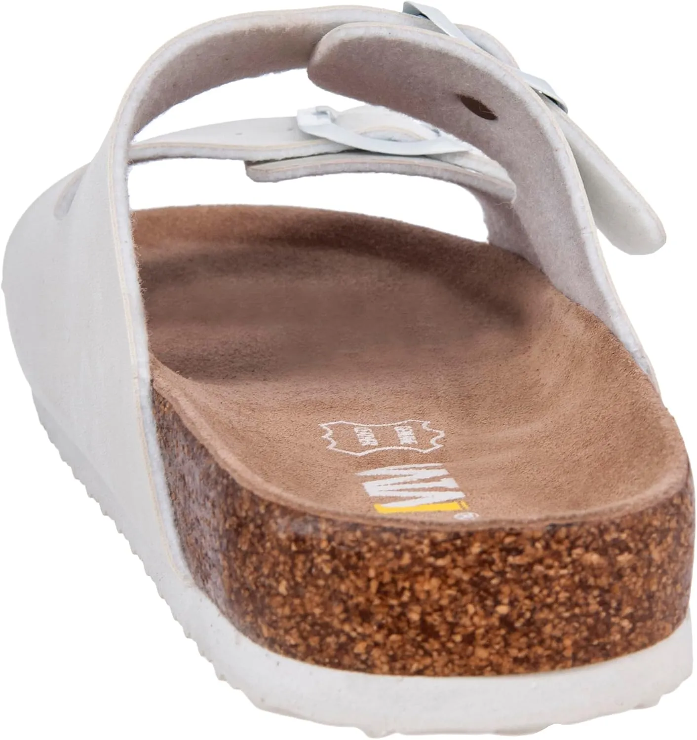 Women's Comfort Slides for Women Cow Suede Cork Footbed Sandals with Adjustable Strap Buckle Open Toe Beach Sandals