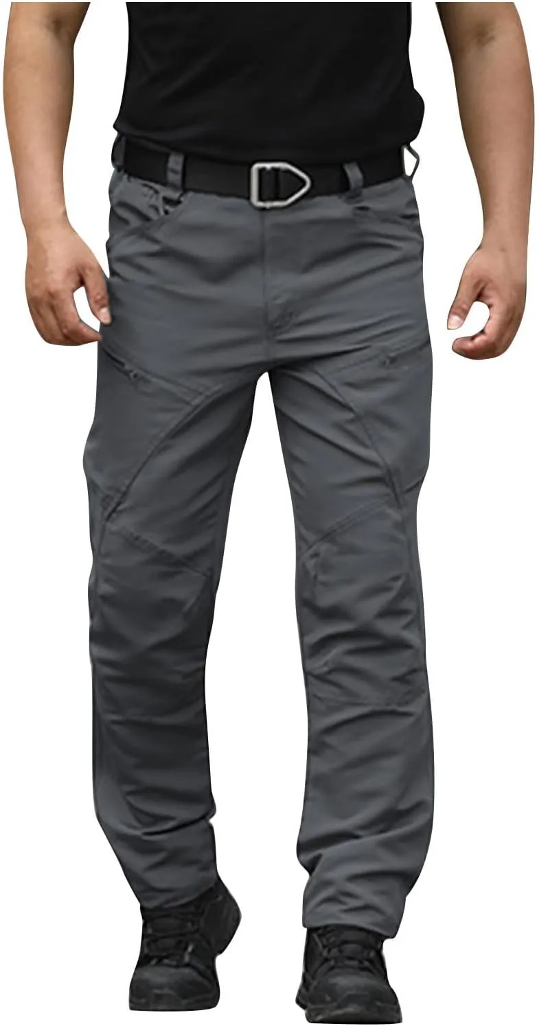 Xiaojmake Mens Tactical Cargo Pants Outdoor Waterproof Lightweight Military Combat Trousers Lightweight EDC Work Hiking Pants