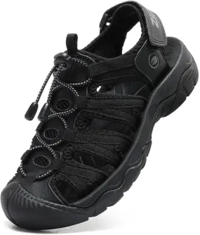 ziitop Womens Hiking Sandals Closed Toe Summer Outdoor Adventurous Beach Sandals Lace Adjustable Double Buckle Water Shoes